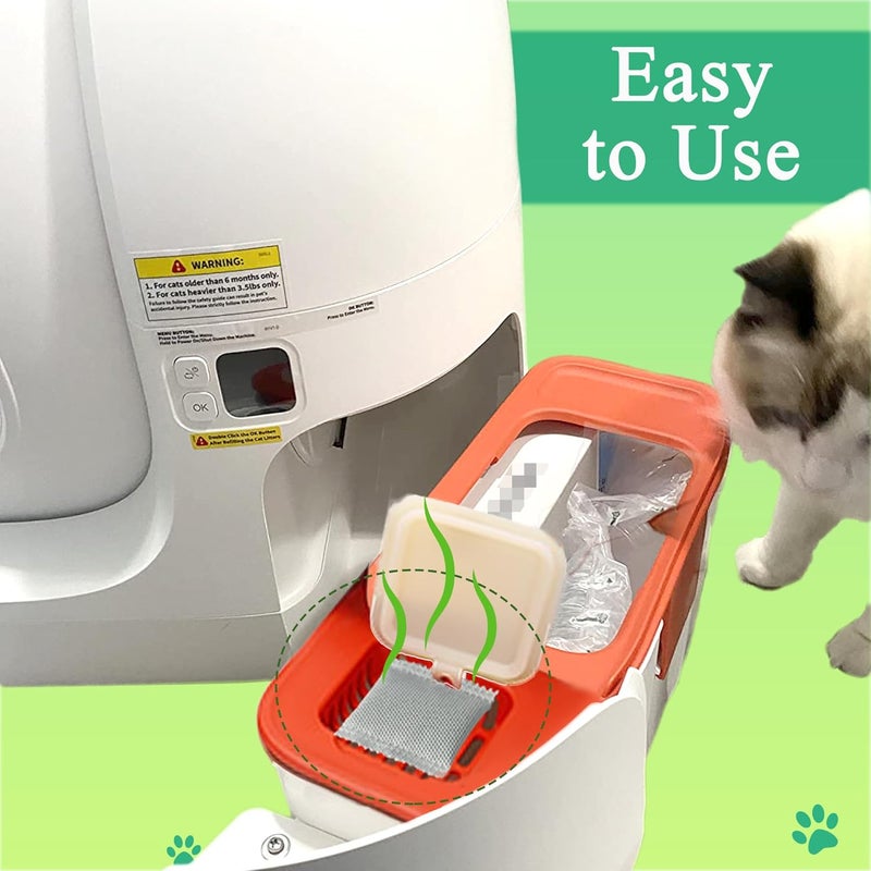 PurifyLogix 12 Pack Odor Eliminator for PuraMax Self-Cleaning Cat Litter Box, Natural Activated Charcoal Filters Refills, Cat Toilet Odor Control Replacement for Automatic Litter Box - Image 2